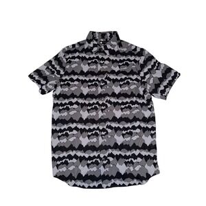 Alaskan Hardgear Duluth Trading Co Shirt Mens L Black Grey Camo Mountain S/S